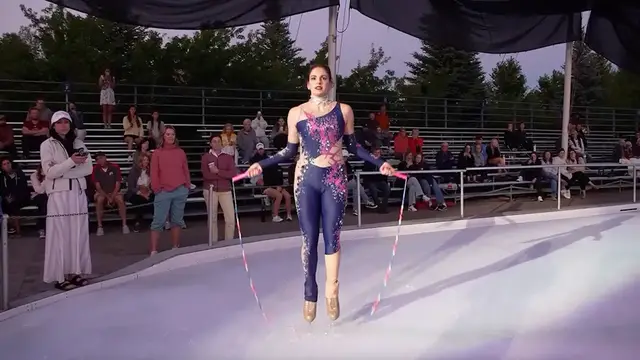 'Video thumbnail for Most skips whilst in ice skates in one minute - 143 by Eszter Szombathelyi'