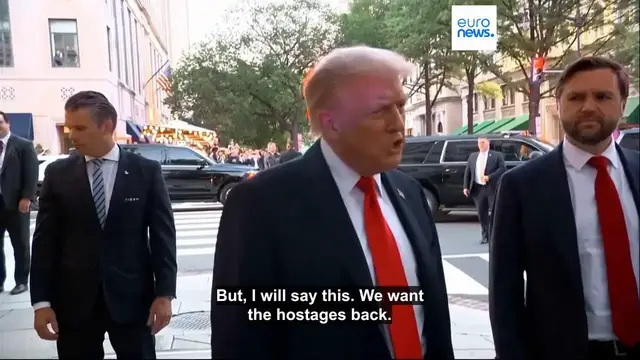 'Video thumbnail for Trump says he is 'not thrilled' about Israeli strike on Hamas in Qatar that killed five'