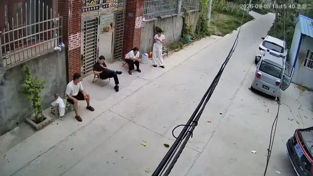 Video thumbnail for Toddler kindly offers a stool to someone standing in Henan, China
