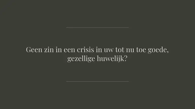 Video thumbnail for Crisis in de tent, door Ingrid de Bruijn