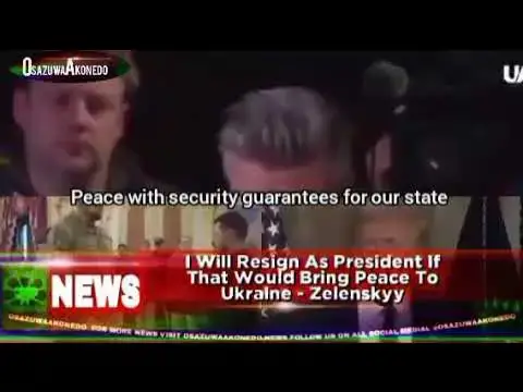 Video thumbnail for I Will Resign As President If That Would Bring Peace To Ukraine - Zelenskyy