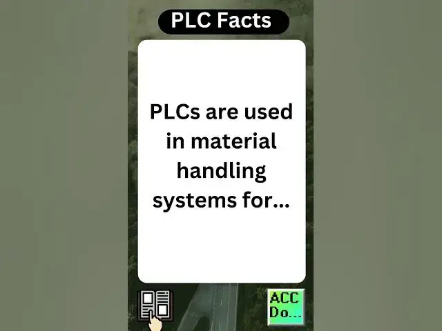 Video thumbnail for PLC Facts - material handling...