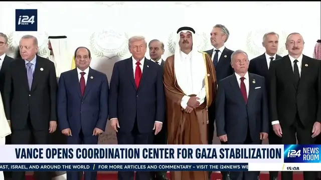 'Video thumbnail for Vance opens coordination center for Gaza stabilization'
