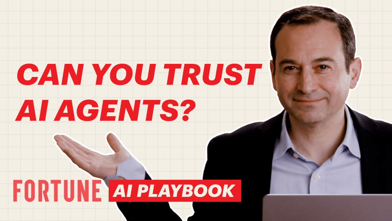 Video thumbnail for Can you trust AI agents? The 4 rules for safe deployment | Fortune AI Playbook