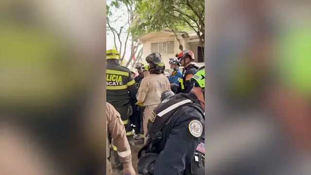 Video thumbnail for Colombia: US rescue teams support earthquake response in Colombia's Cali.