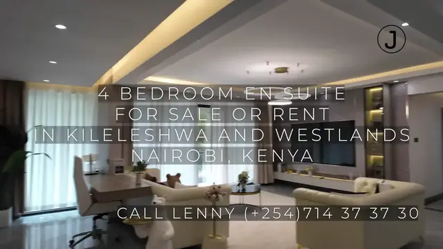 'Video thumbnail for 4 BEDROOM FOR SALE OR RENT IN KILELESHWA AND WESTLANDS NAIROBI, KENYA CALL LENNY (+254)714373730'