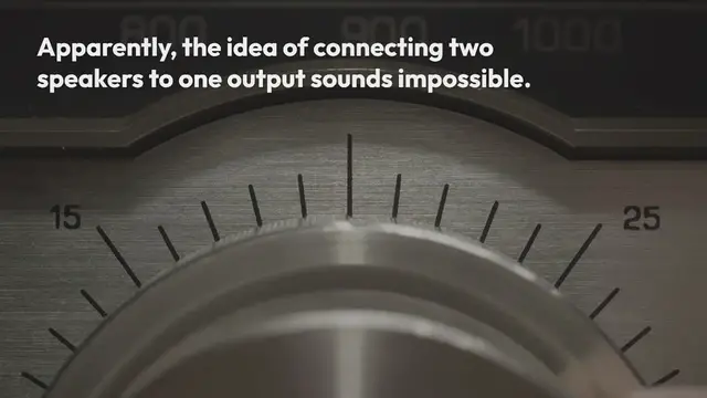 Video thumbnail for How to Connect Two Speakers to One Output