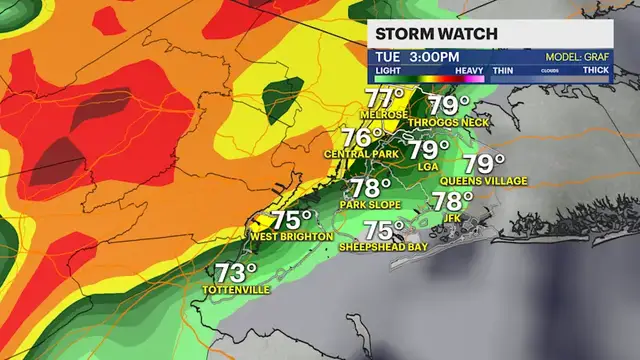 Video thumbnail for STORM WATCH:  Heading out? Grab the umbrella! Rain is likely for the next few days in The Bronx
