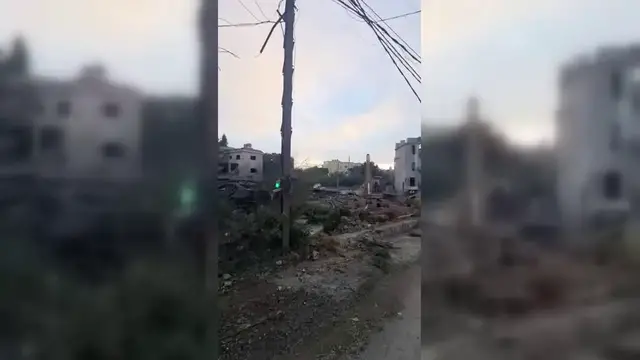 Video thumbnail for Lebanon: Israeli Strikes Cause Extensive Damage in Southern Lebanon.