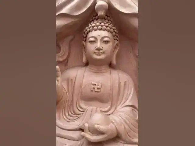 Video thumbnail for Great 🪵Wooden carving buddha 🙏statue | Buddha ☸️ make wood carving |hand carving buddha #shorts