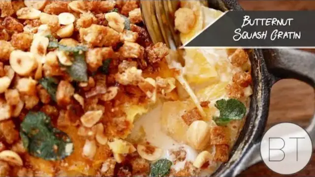 'Video thumbnail for Butternut Squash Gratin'