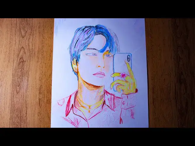 Video thumbnail for BTS V  [How to Drawing BTS V ] How to Drawing Kim Taehyung