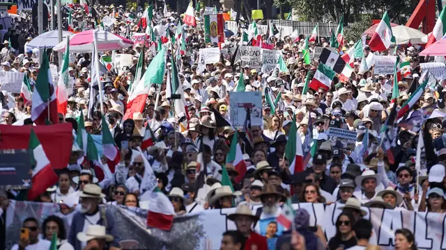 'Video thumbnail for Gen Z protests in Mexico fuelled by mayor's murder'