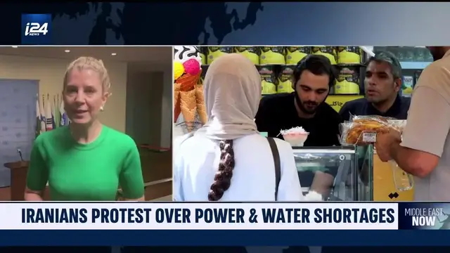 'Video thumbnail for Iranians protest over power & water shortages'