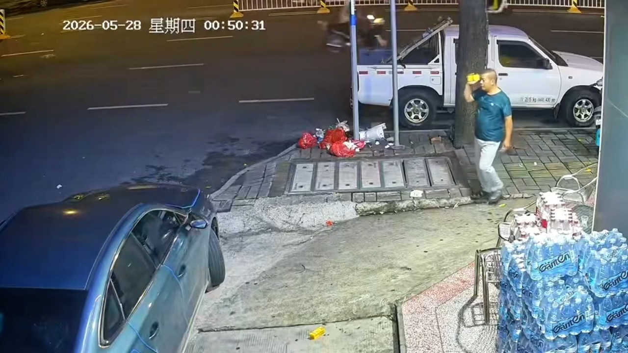 Video thumbnail for Pedestrian Dodges Out-of-Control SUV in Stunning Close Call