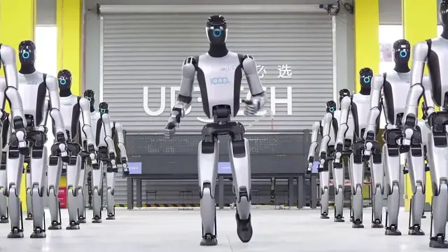 Video thumbnail for China: Humanoid Robot Mass-Production Plant Opens in Liuzhou.