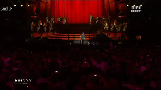 'Video thumbnail for Johnny Hallyday - Quelque chose de Tennessee - Bercy 2013'