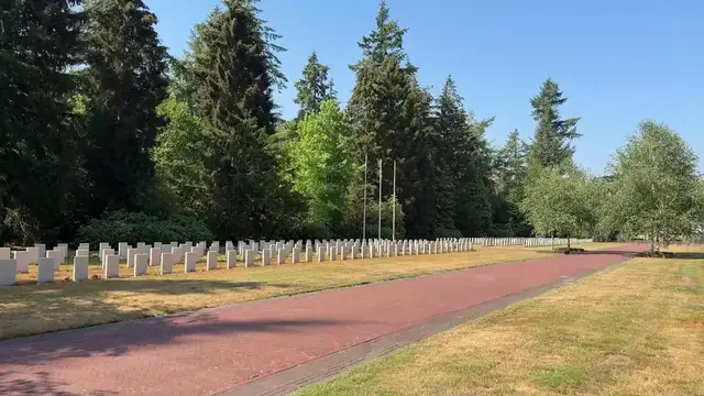 Video thumbnail for Netherlands: Russian diplomats visit Soviet Field of Honor in Netherlands.