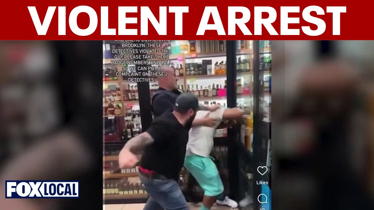Video thumbnail for NYPD investigating violent arrest caught on camera