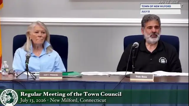 Video thumbnail for Exclusive: New Milford Mayor Pete Bass responds to controversy over comments