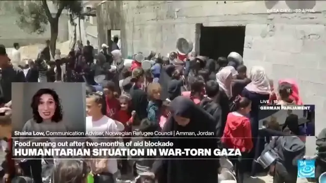 Video thumbnail for Humanitarian aid completely depleted: Situation in Gaza 'deteriorating day by day, minute.by minute'