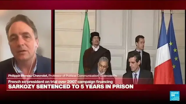 'Video thumbnail for Former French president Nicolas Sarkozy has been sentenced to five years in prison'