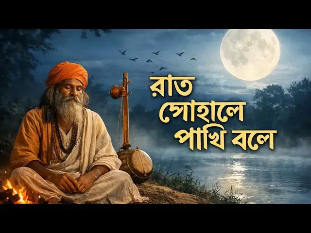 Video thumbnail for রাত পোহালে পাখি বলে | Lalon Song | Traditional Baul Folk Music Video | Bangla Lalon Geeti
