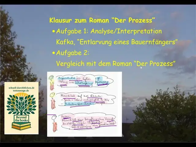 'Video thumbnail for Klausur: "Der Prozess" - Vergleich mit "Bauernfänger"-Erzählung Kafkas - methodisch transparent'