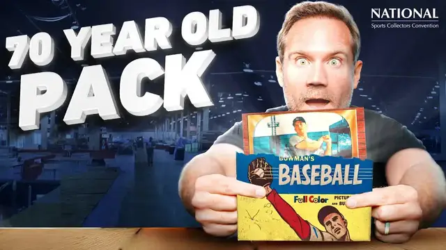 'Video thumbnail for sports card investor: opening a $5,000 1955 bowman baseball card pack! vintage cards revealed'