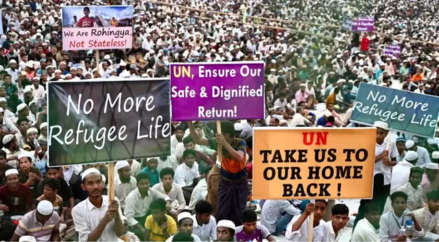 'Video thumbnail for Rohingya ask UN ‘where is the justice’ amid Myanmar violence, aid cuts'