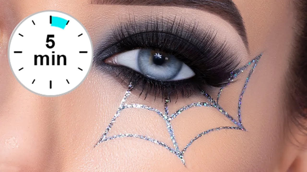 Video thumbnail for 5 MINUTE Halloween Spiderweb Glitter Tutorial