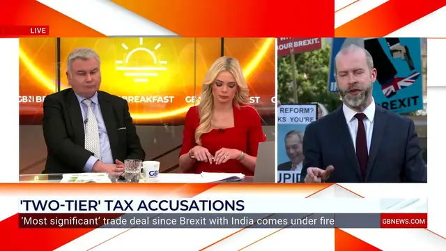 Video thumbnail for WATCH: Jonathan Reynolds HITS BACK at claims UK-India trade deal 'betrays British workers'