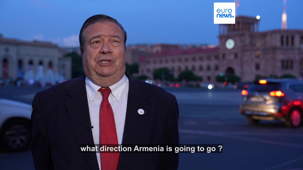 Video thumbnail for Nikol Pashinyan hails 'historic victory' in Armenia's decisive election