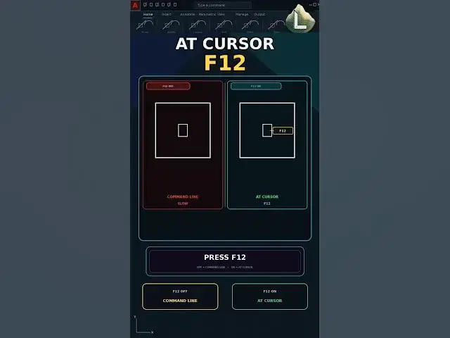Video thumbnail for Use Dynamic Input in AutoCAD with F12