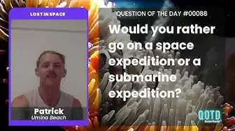 Video thumbnail for Patrick would rather see space than whatever is at the bottom of the ocean. Beware the Megalodon!