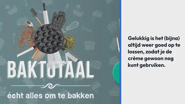 Video thumbnail for Botercrème is geschift of te slap – bakhulp