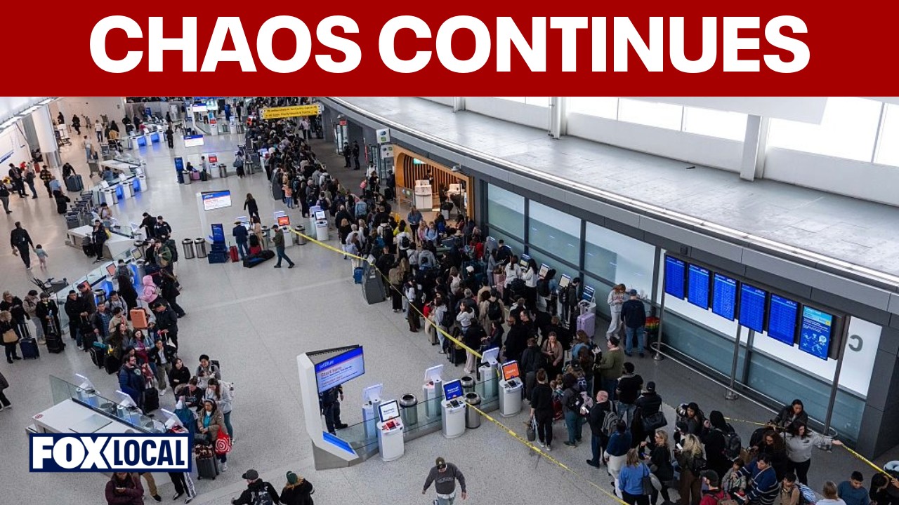 Video thumbnail for Travelers urged to plan carefully as TSA chaos causes long lines and delays