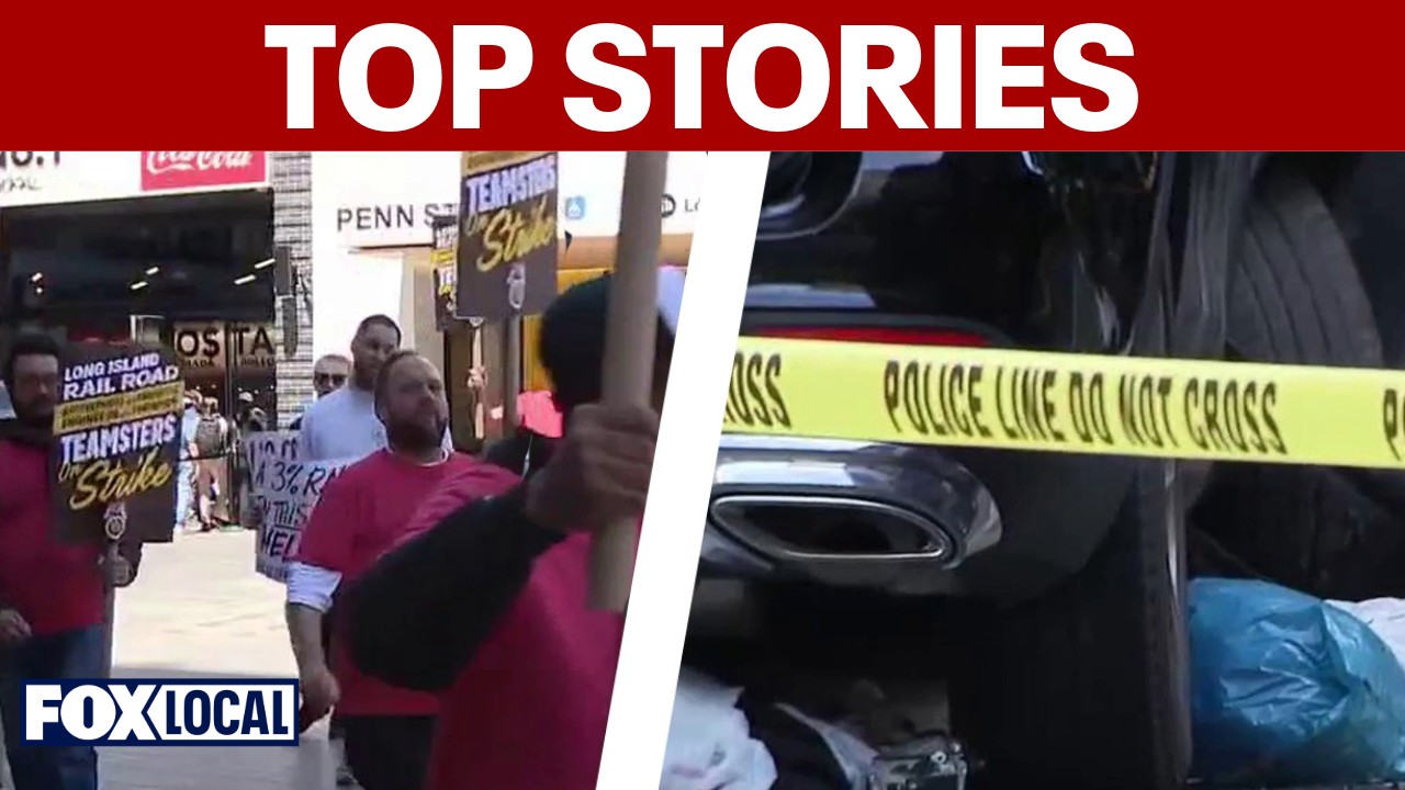 Video thumbnail for LIRR workers strike; Deadly sidewalk crash | TOP STORIES