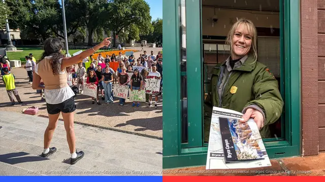 'Video thumbnail for Texas professor of 27 years dismissed over ideological differences; National Park Service spared from mass layoffs'