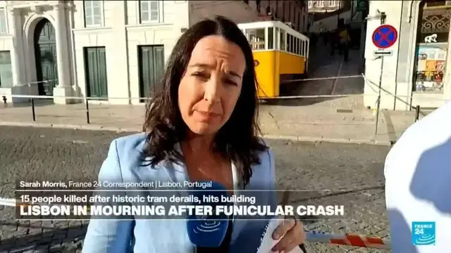'Video thumbnail for Lisbon 'in shock' after deadly funicular crash'