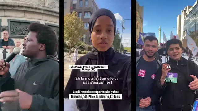 Video thumbnail for France students protest inequality in schools across Paris suburbs