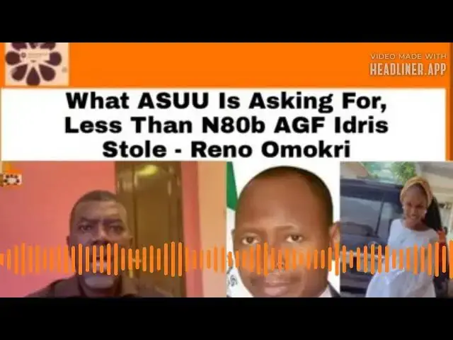 Video thumbnail for What ASUU Is Asking For, Less Than N80b AGF Idris Stole - Reno Omokri ~ OsazuwaAkonedo