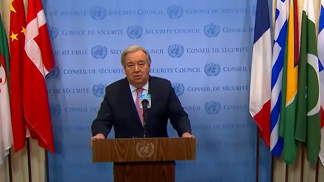 'Video thumbnail for UN chief says Israel has turned Gaza into “a killing field”'
