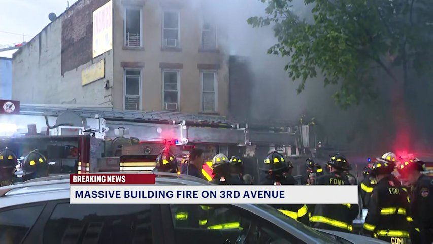 Video thumbnail for One person hospitalized after building fire in Mott Haven