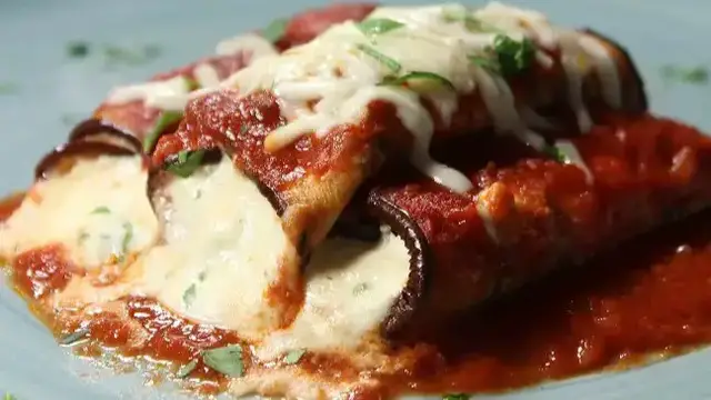 'Video thumbnail for Eggplant Rollatini – Creamy Ricotta & Tomato Sauce Italian Classic'