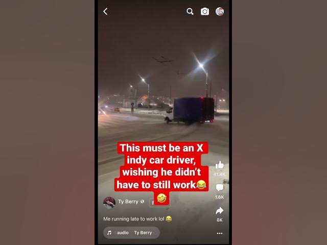 Video thumbnail for This must be an x Indy car driver wishing he didn’t have to still work 😂😂🤣 #highlights #foryou