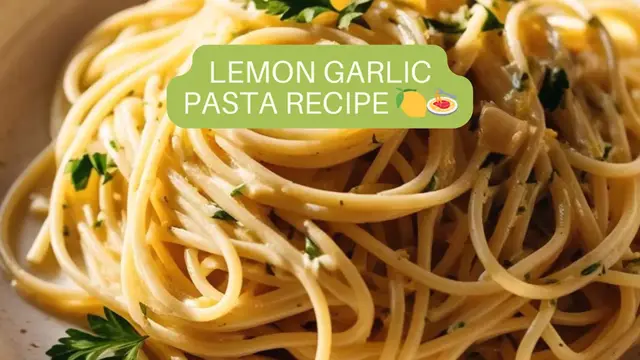 Video thumbnail for Lemon Garlic Pasta Recipe 🍋🍝