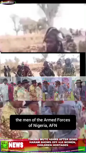 Video thumbnail for Tinubu Mute 48hrs After Boko Haram Shows Off 416 Women, Children Hostages