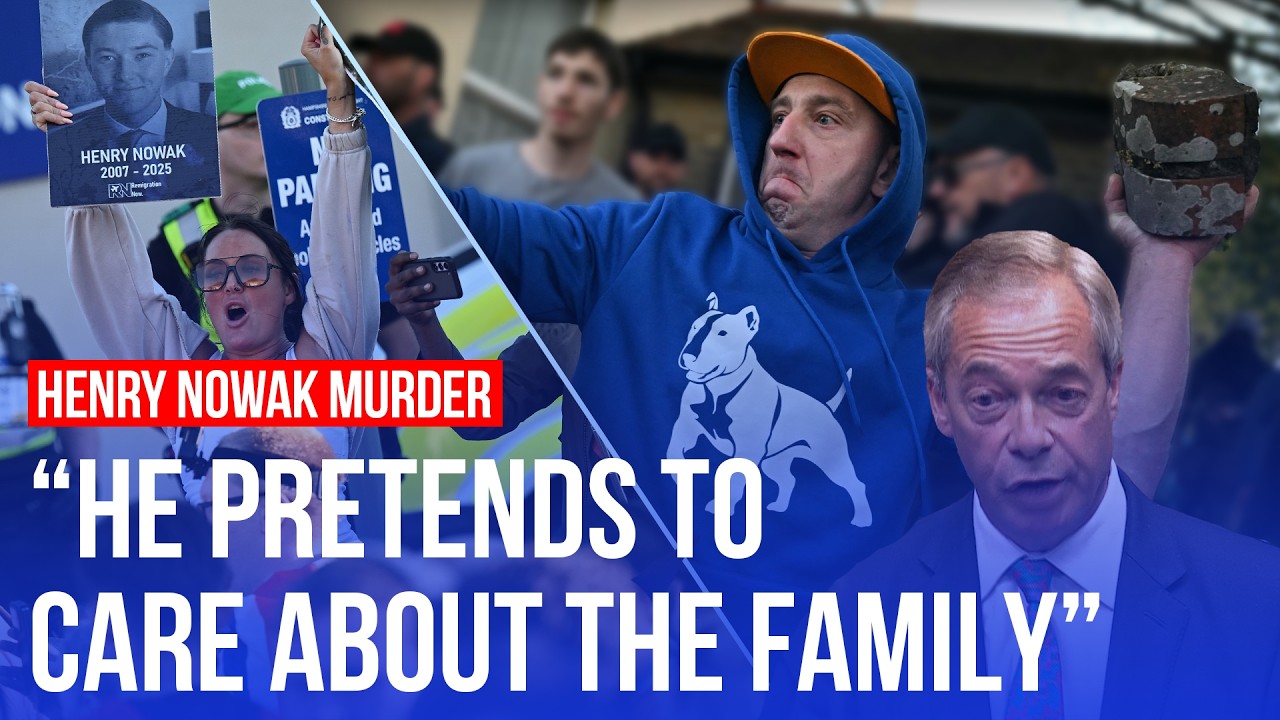 Video thumbnail for Tragedy hijacked? Protesters throw bins at police