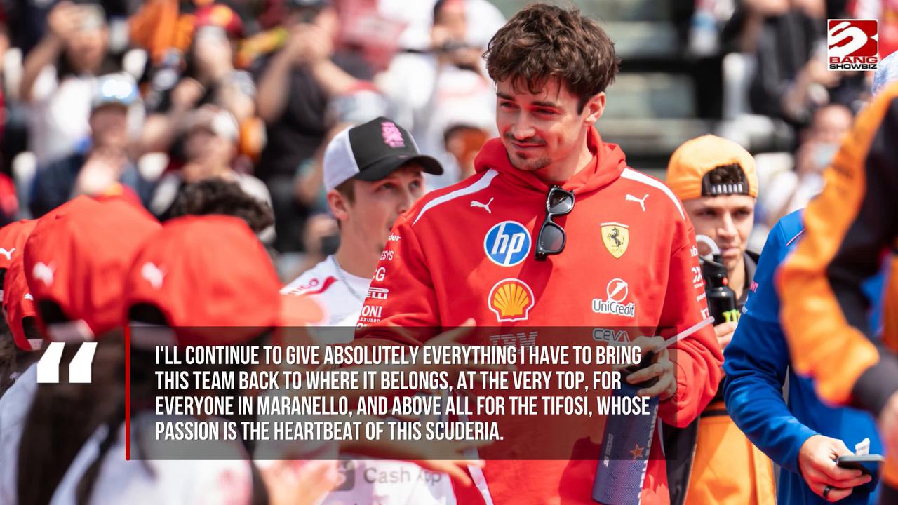 Video thumbnail for Charles Leclerc signs long-term Ferrari contract extension
